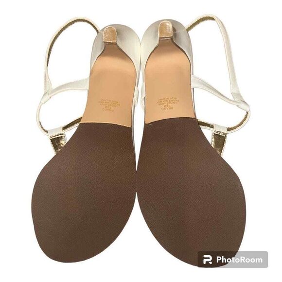 Steve Madden Bragg White Thong Heels, Size 7.5 - Picture 5 of 7